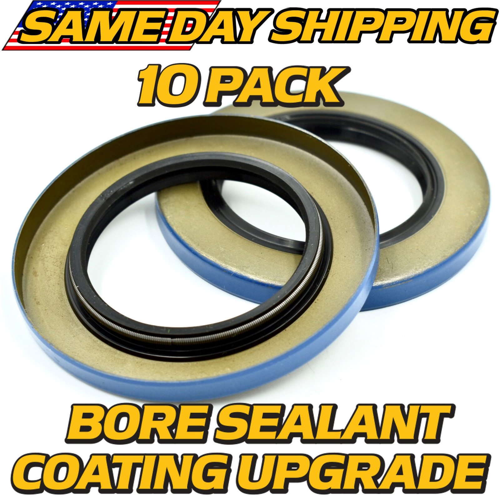 (10 Pack) Double Lip Seals Replaces 10-10, 21333TB 5200-7000# Trailer Axles D42