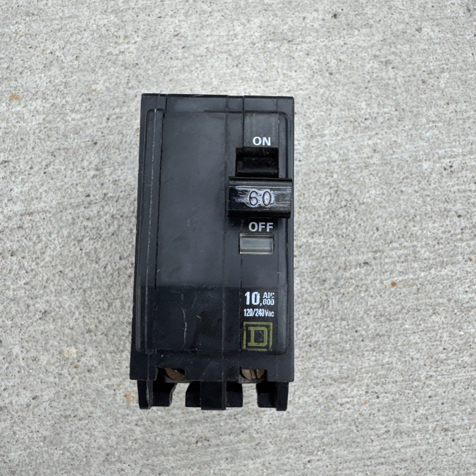 SQUARE D Plug-on Circuit Breaker 60A-120/240V QO260 B#