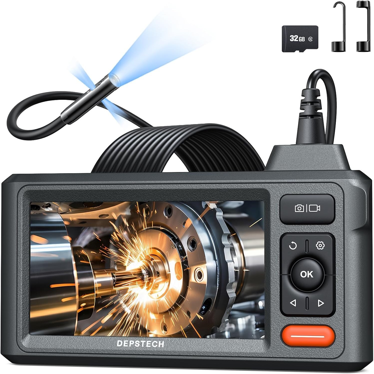 DEPSTECH DS620 Triple Lens 16.5FT Industrial Inspection Endoscope Camera Tool