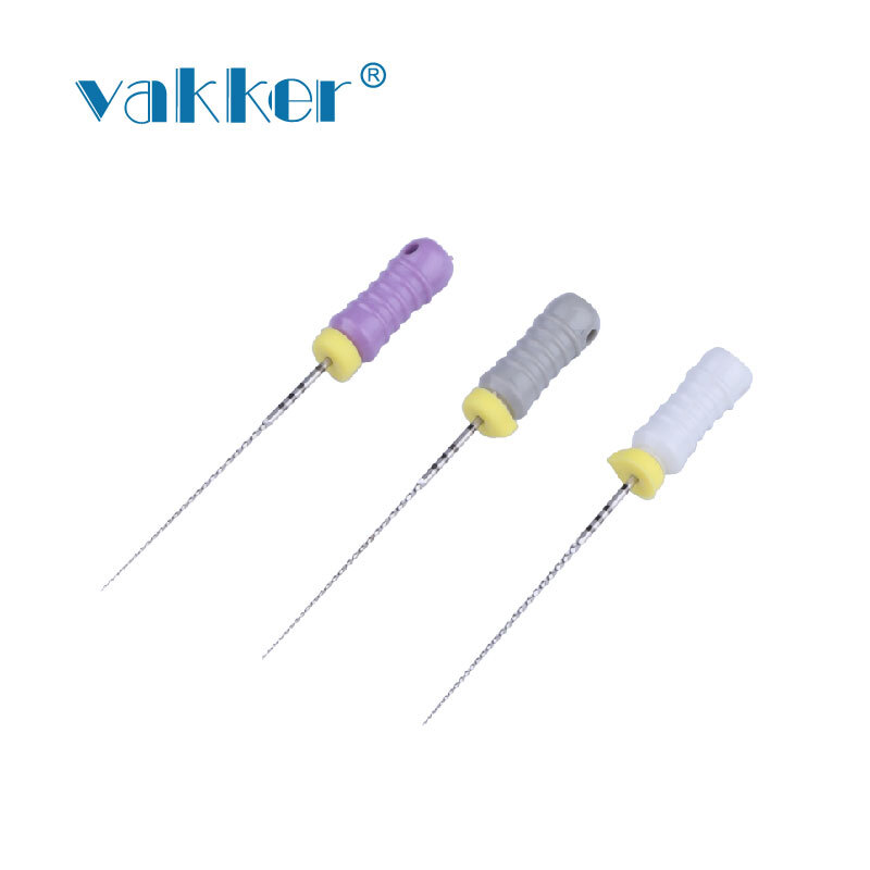 Vakker Dental Rotary Endo Files Stainless Steel C Files Root Canal 21/25mm