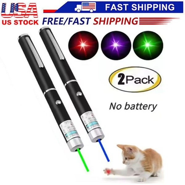 3 Packs Color 900Mile Laser Pointer Pen Green Blue Red Light Visible Beam Laze
