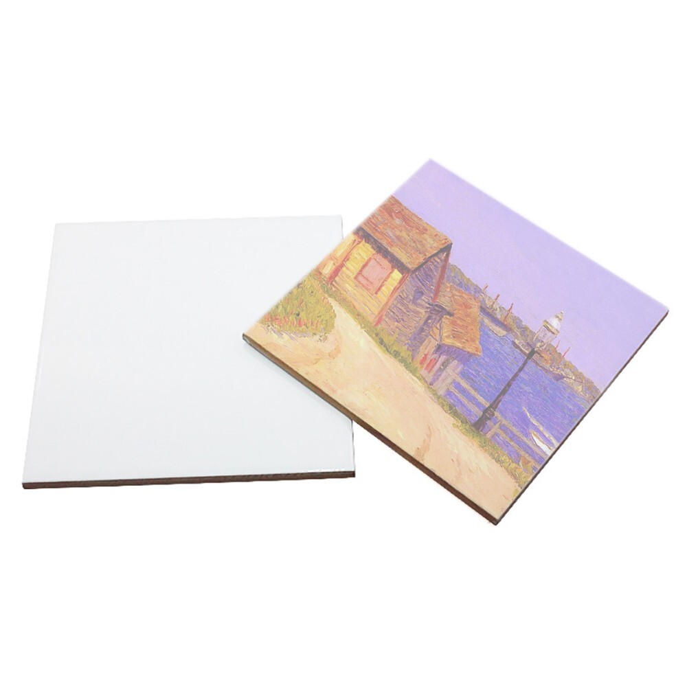 20pcs 4″x4″ Sublimation Blank Square Glossy Tile Dye Heat Transfer Thermal Craft
