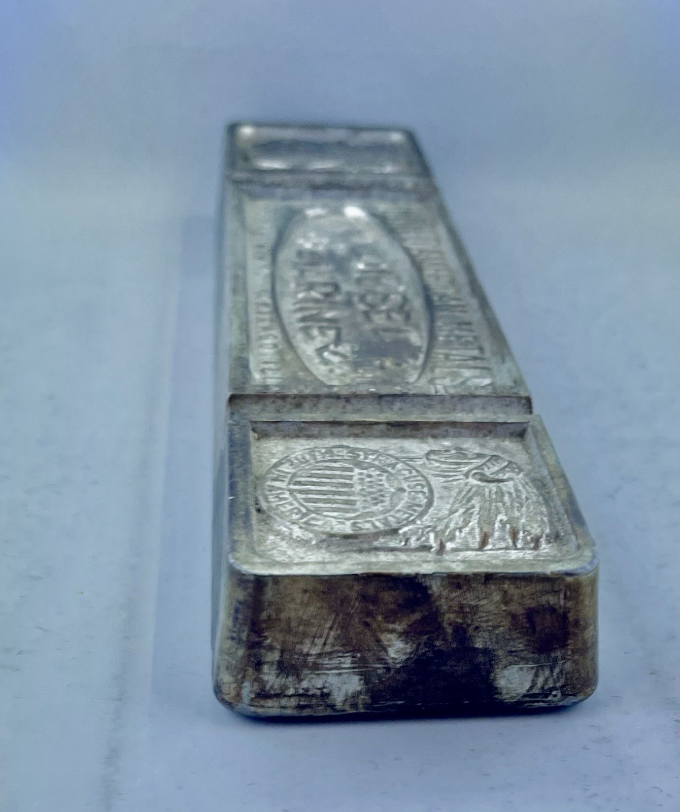United American Metals Babbitt Ingot Marine Diesel Syracuse Metals 4lbs+ Vintage