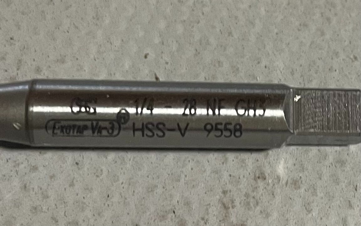 OSG 1732708 1/4-28 Spiral Flute Tap GH3 3fl Bottoming TiCN