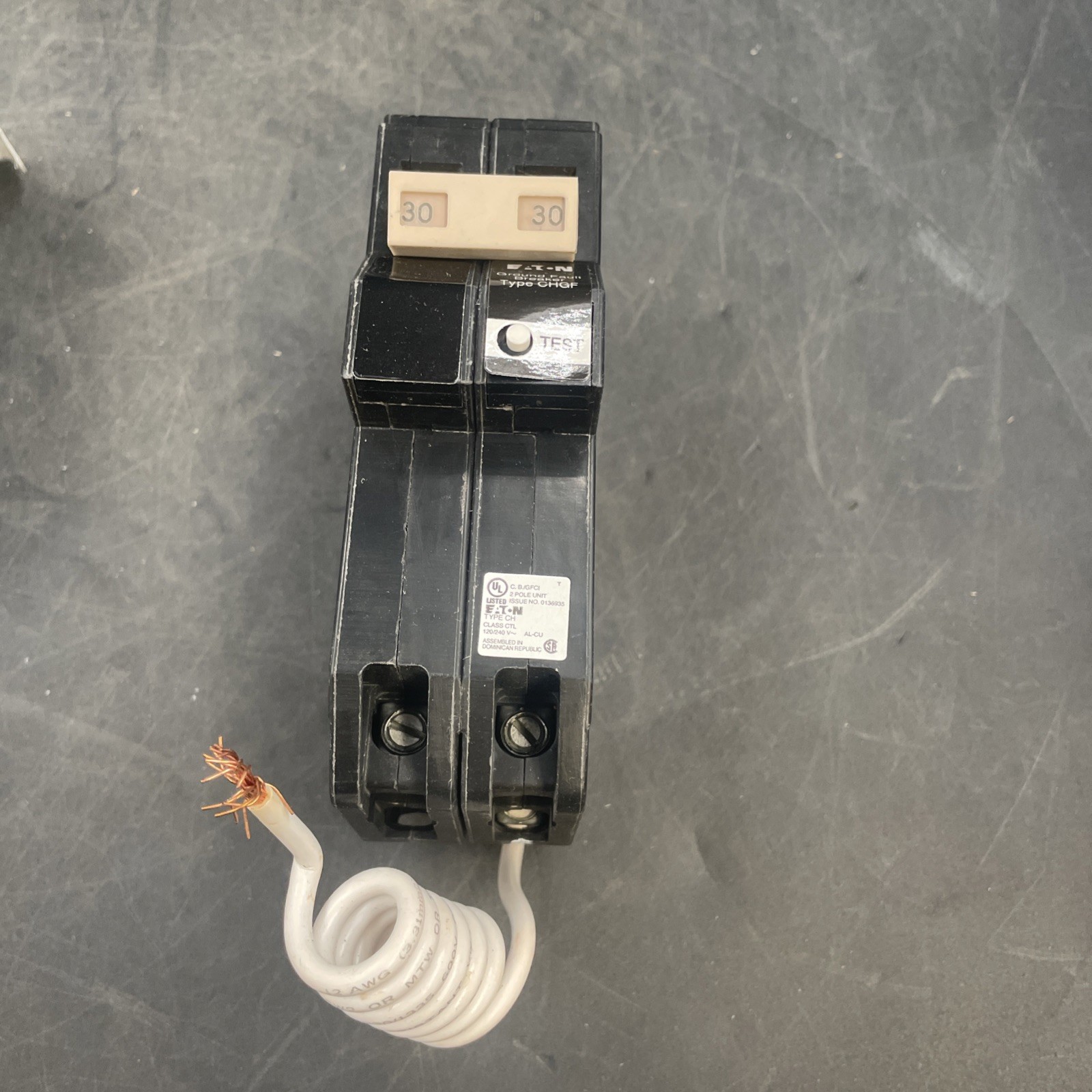 Eaton CHN230GF 30 Amps Two Pole GFCI Ground Fault Circuit Breaker