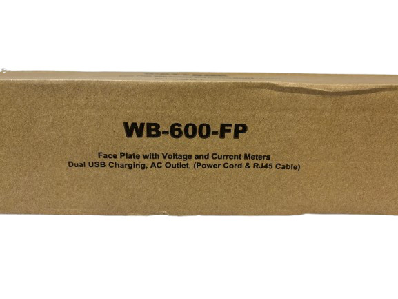 WATTBOX WB-600-FP, Face Plate with Voltage and Current Meters – NEW!