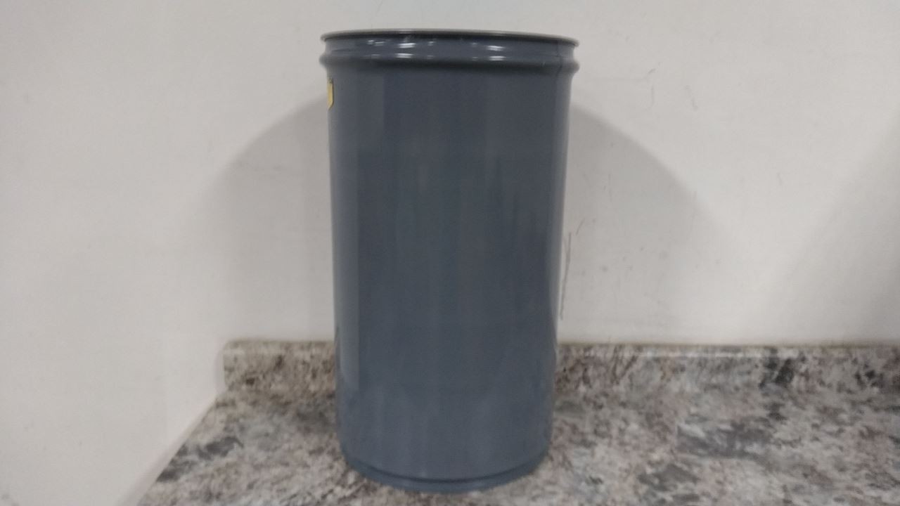 Justrite 26415 15 Gal Cap 27-3/4 In H Gray Fire-Resistant Trash Can