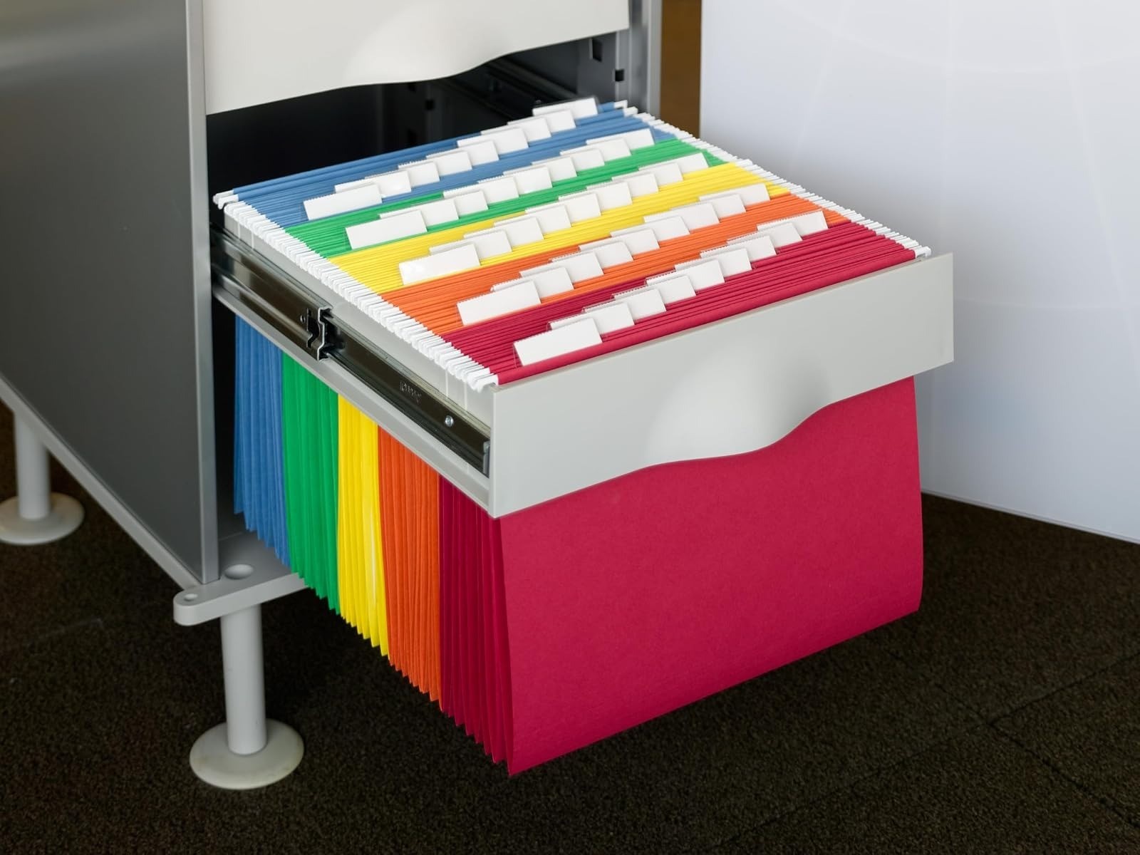 SMEAD Standard Hanging File Folders, 25 Count, Assorted Colors, 1/5-Cut
