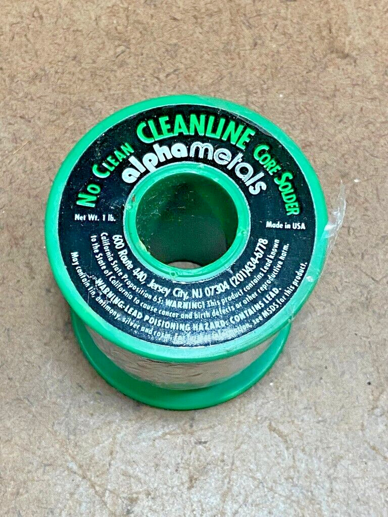ALPHA 63SN/37PB 0.015 Dia No Clean Cleanline 1LB Core Solder Wire Roll (1 Rolls)