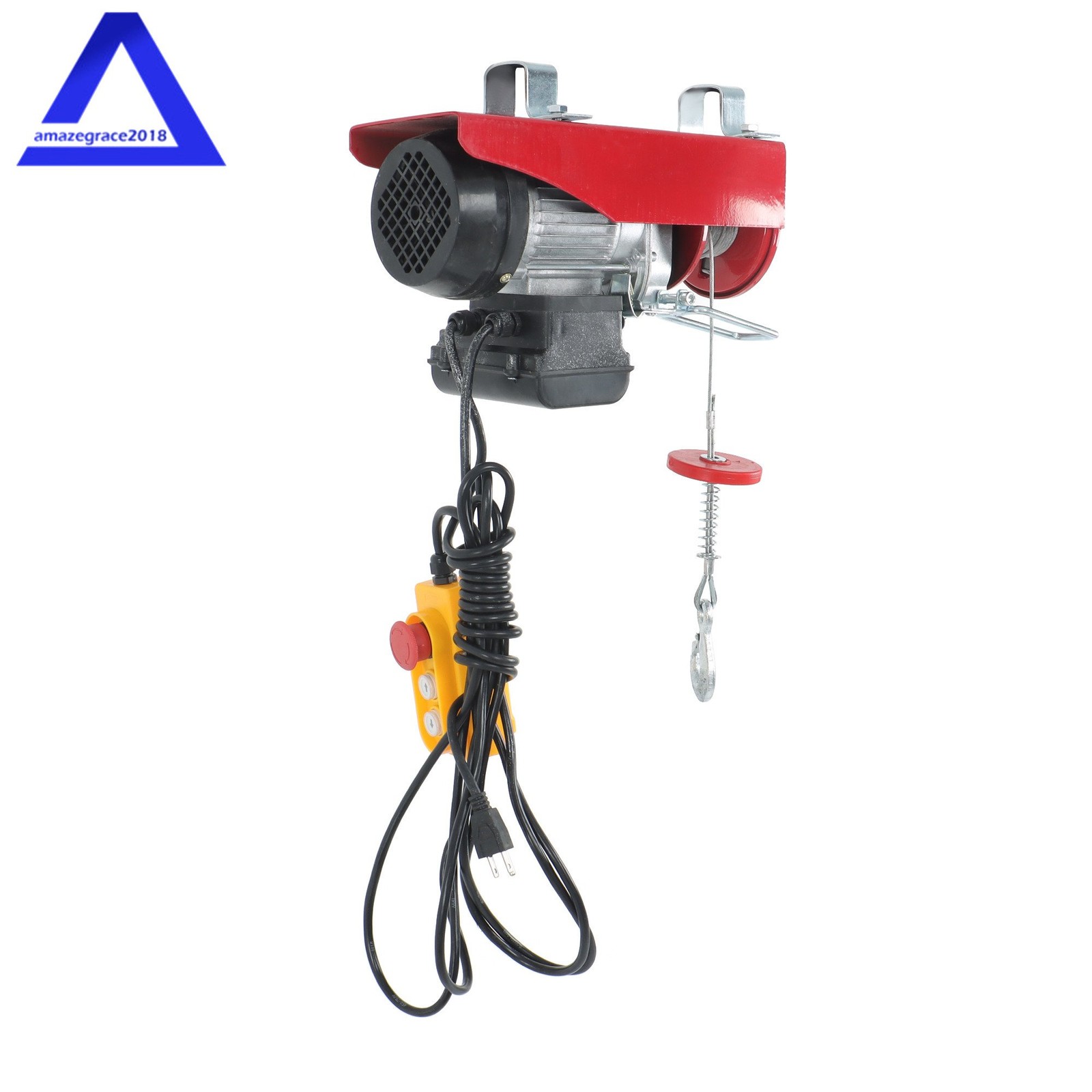 PA200 440lbs Electric Hoist with 14 FT Wired Remote Control 110V 510W Motor