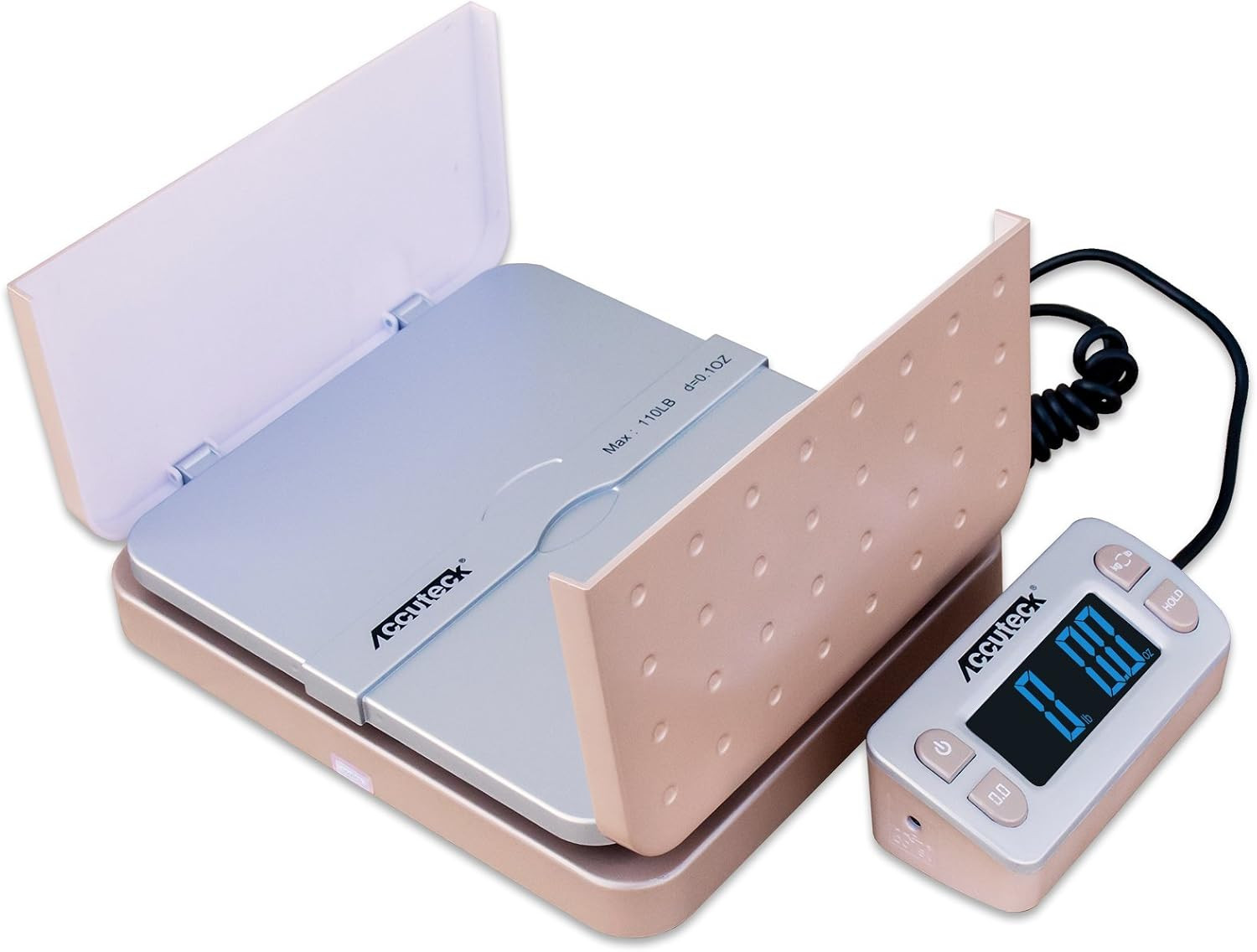Shippro W-8580 110Lbs X 0.1 Oz Gold Digital Shipping Postal Scale