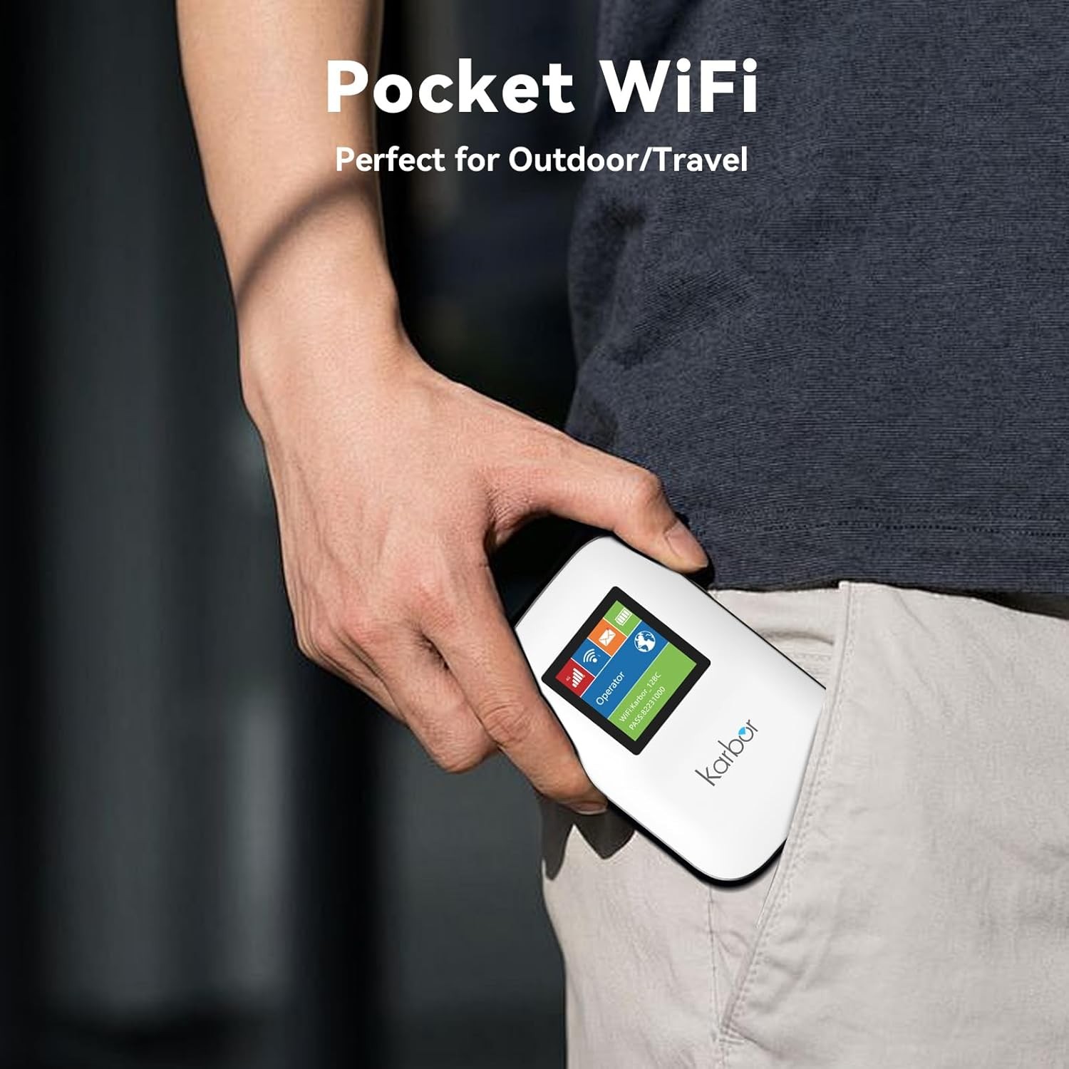 4G LTE WiFi Mobile Hotspot, No SIM Card Required No Contract, 10 Connected De…