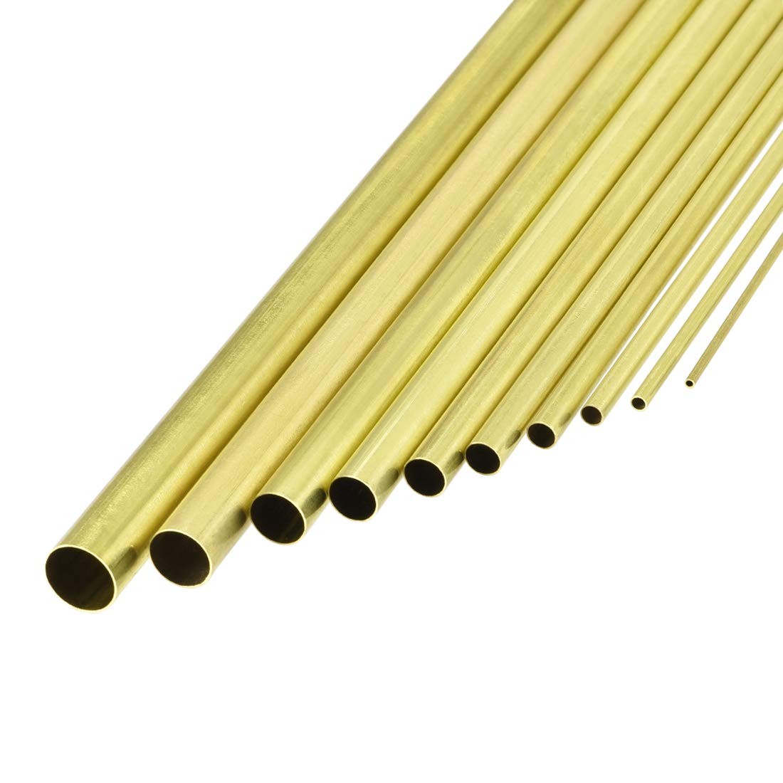 uxcell Brass Tube, 1.5mm 2.5mm 3.5mm 4.5mm 5.5mm 6.5mm 7.5mm 8.5mm