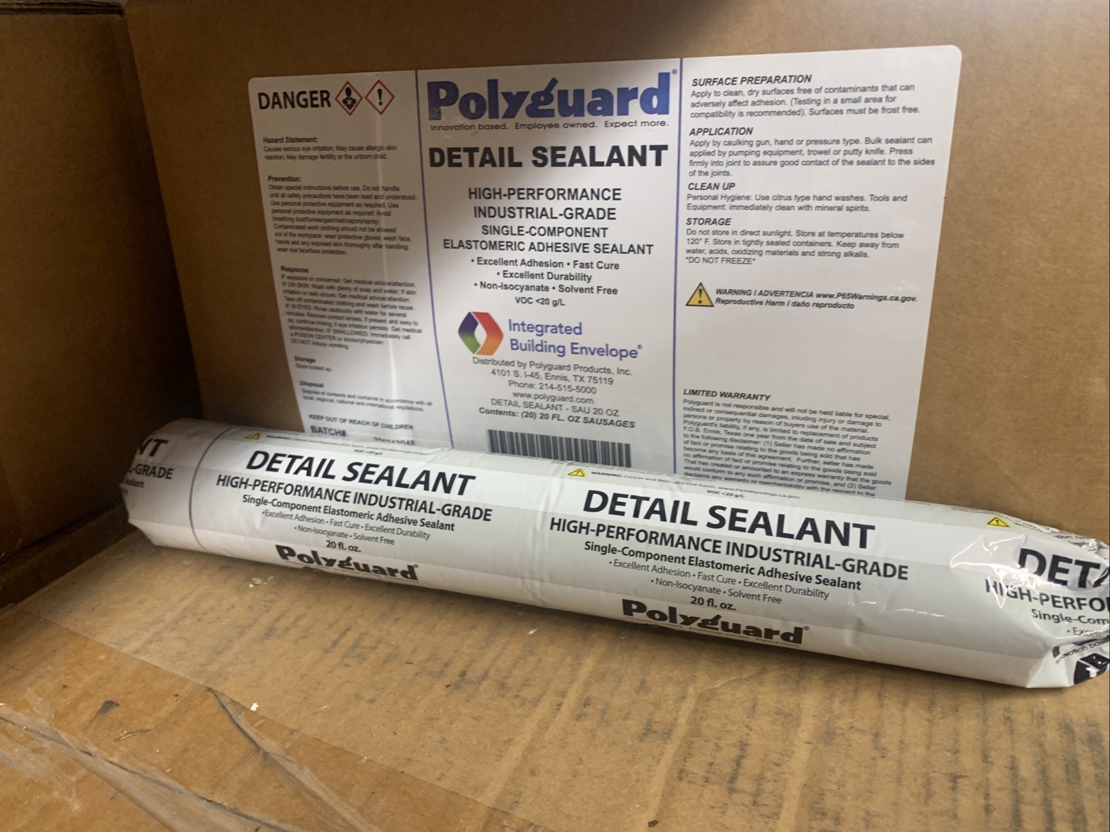 Polyguard Detail Sealant 20 Oz Sausage Pack
