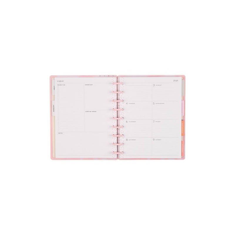 Happy Brands 7″x9.25″ Blurred Fleurs Coral Classic 2026-2027 12 Month