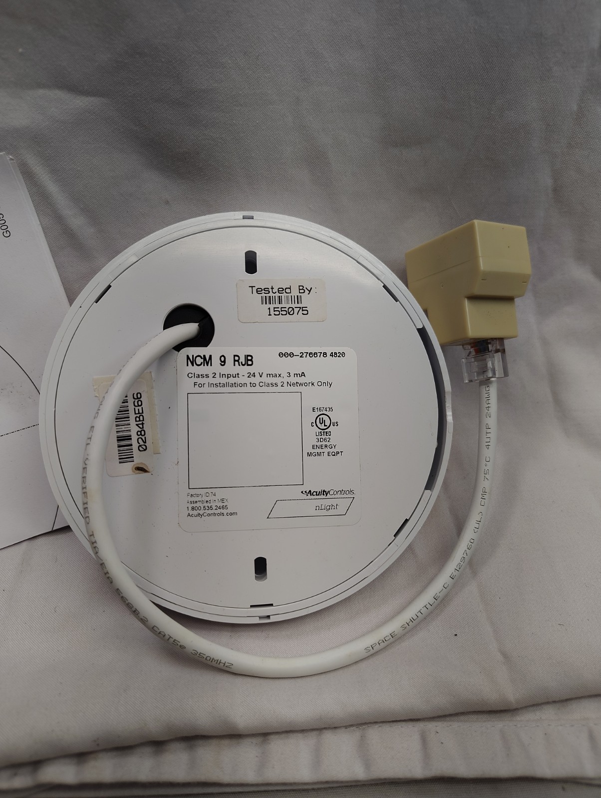 NEW Acuity Controls nLight NCM PDT 9 RJB Ceiling Mount Occupancy Sensor