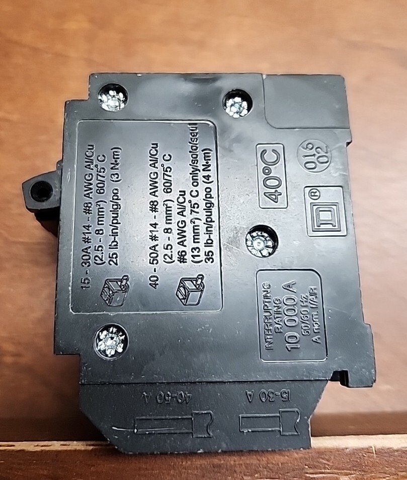 Square D HOMT2020230CP 20 A Miniature Circuit Breaker