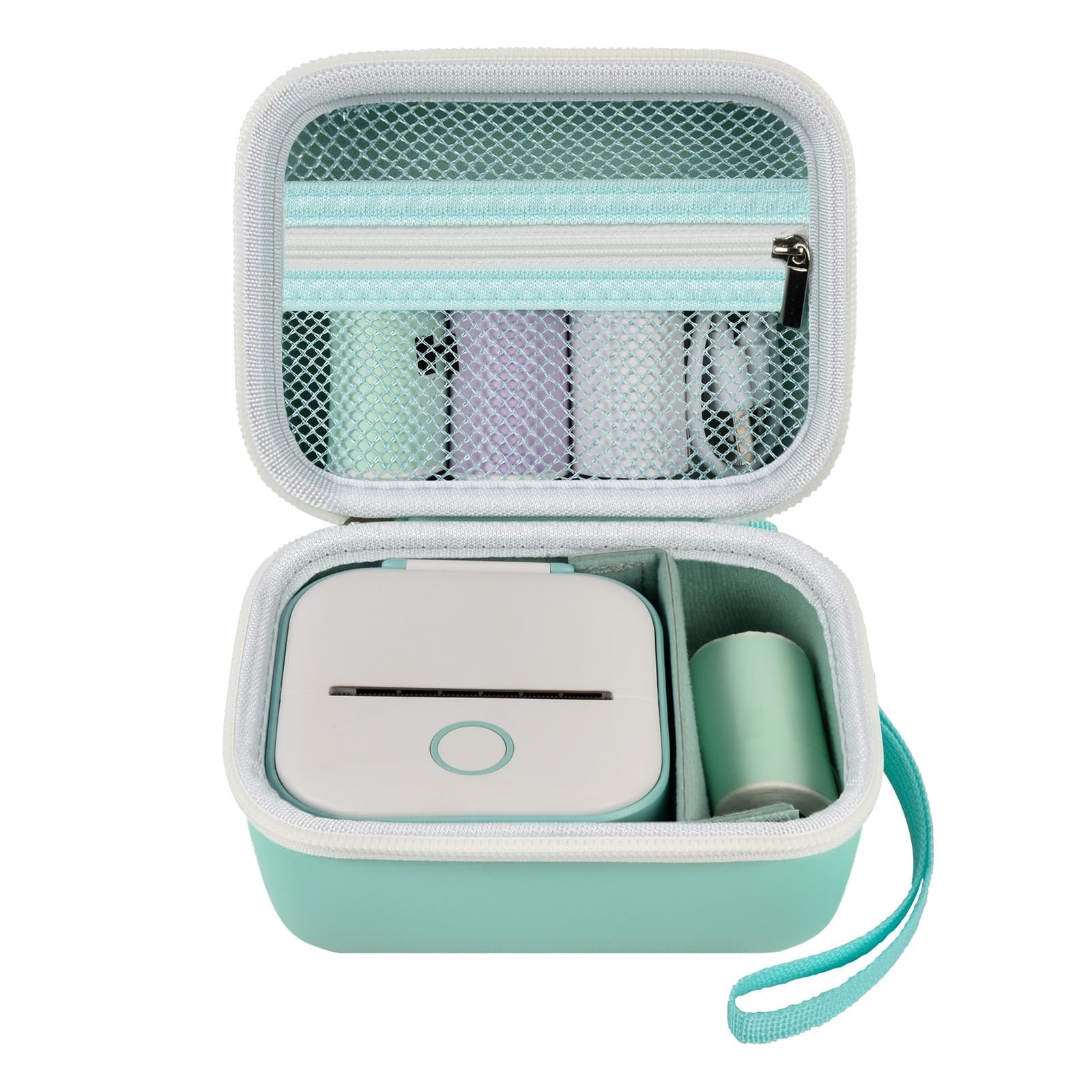 Label Maker Case for Memoking T02 for Phomemo M02 for Nelko, Green