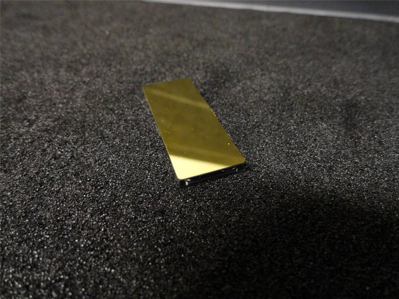 First Surface Mirror Gold 1.4″ x 0.52″ x 0.07″ QTY-10 Laser Lab Camera F36
