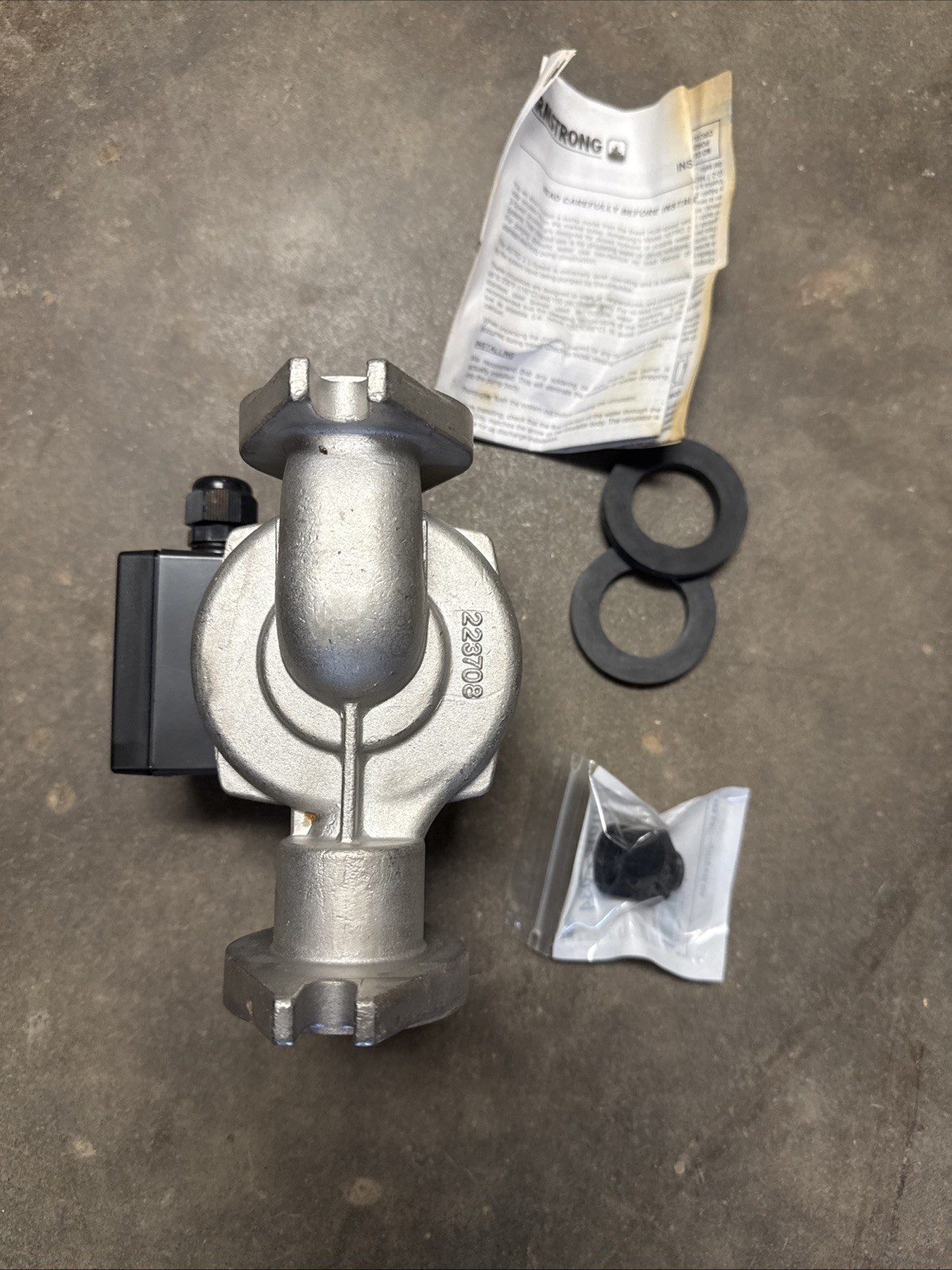Armstrong 110223-308 Circulating Pump, SS 115V, 1 Phase, Astro 250SS, 3 Speed