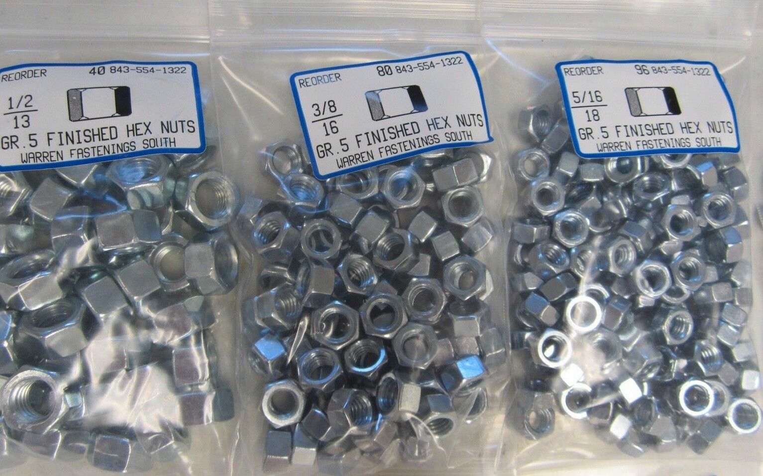 Assortment Kit Grade 5 Bolt, Nut & Washer 1496 Piece Coarse Thread Zinc Plated