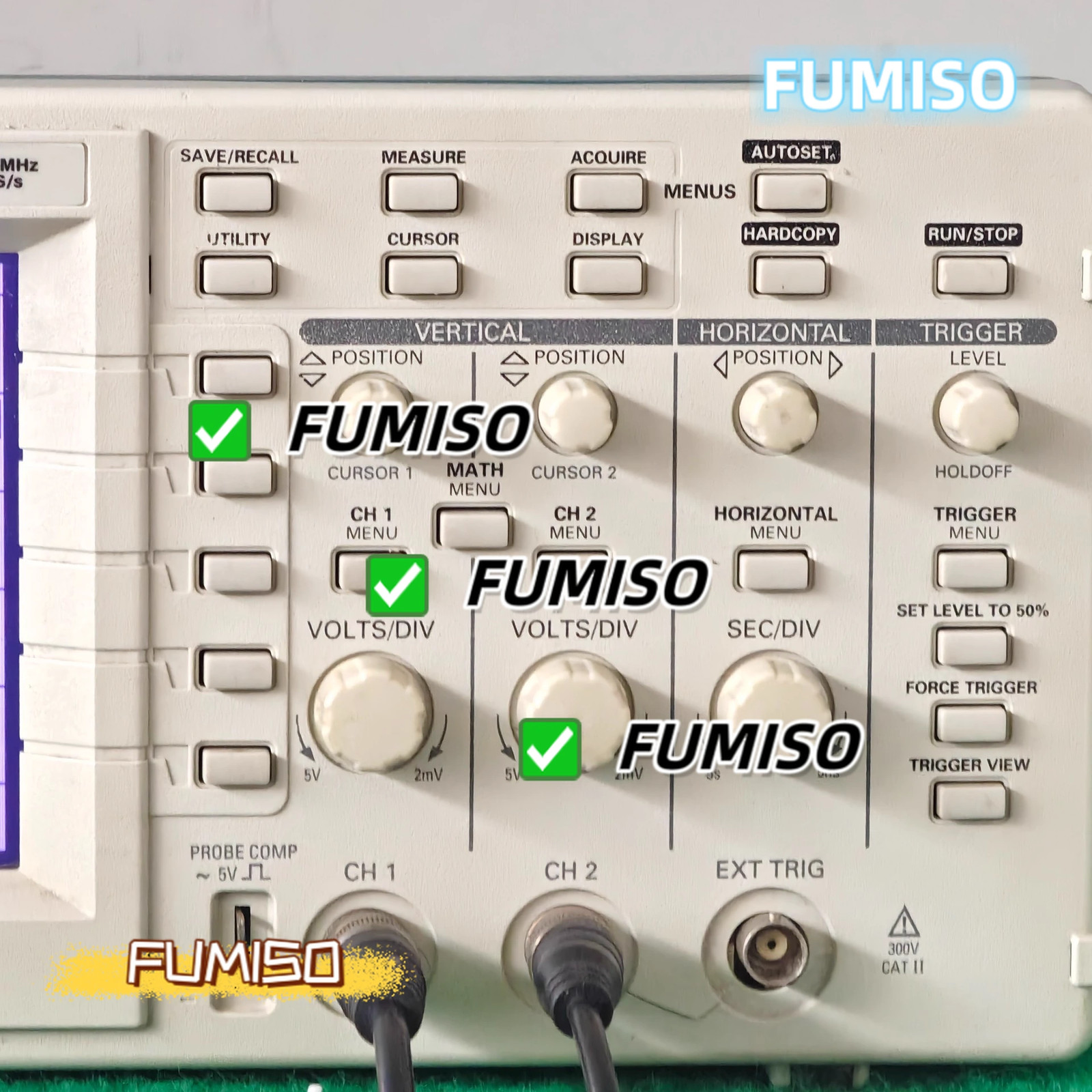 Used 2 Channel Tektronix TDS220 100Mhz Digital Oscilloscope 1 Msa/S Tested_
