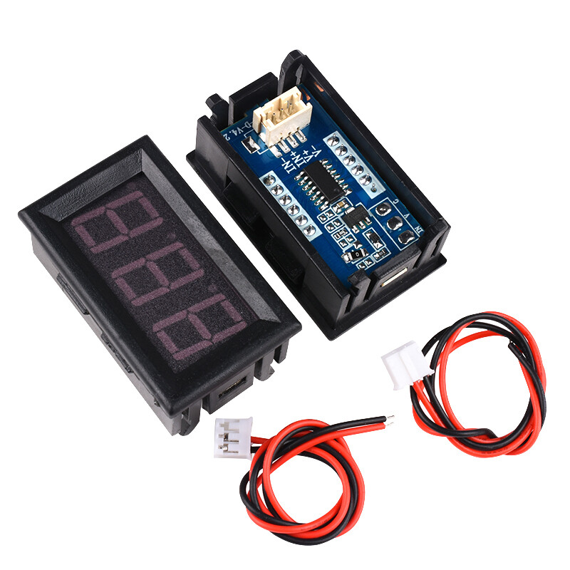 0.36″ 0.56» 2/3Wire DC 0-120V Voltmeter LED Panel 3-Digit Display Voltage Meter