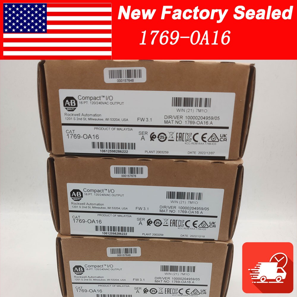 NEW SEALED 1769-OA16 AB Compact I/O 16 Pt 120/240VAC OUTPUT Module TX