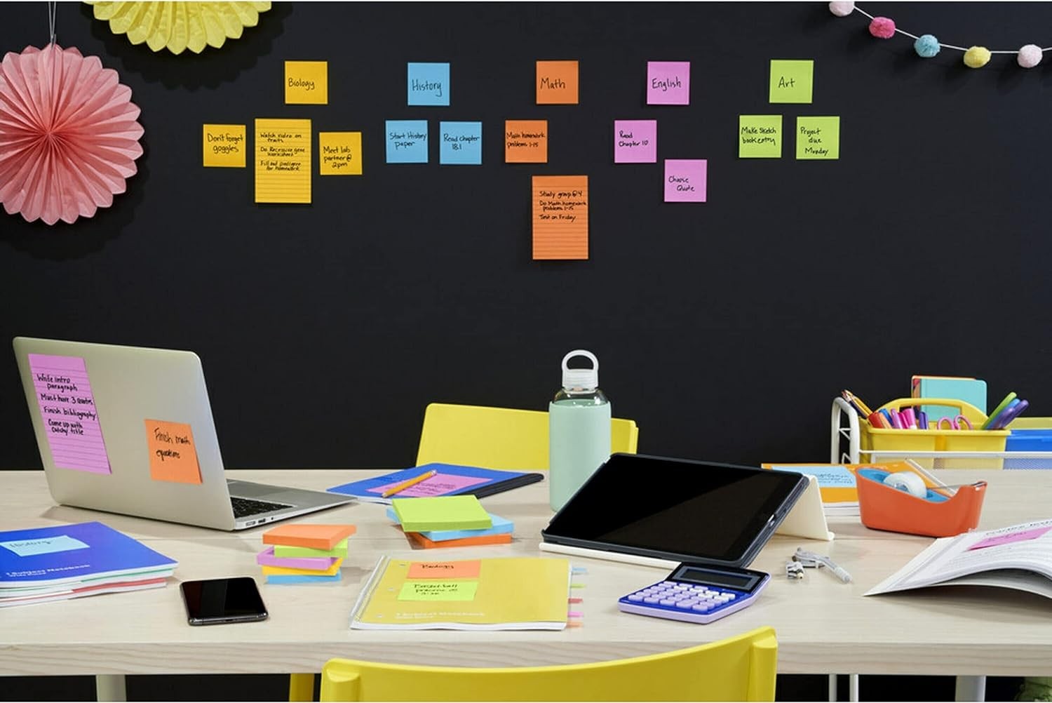 Post-it Super Sticky Notes, 3 in X 3 In, 6 Pads, 2x the Sticking Power