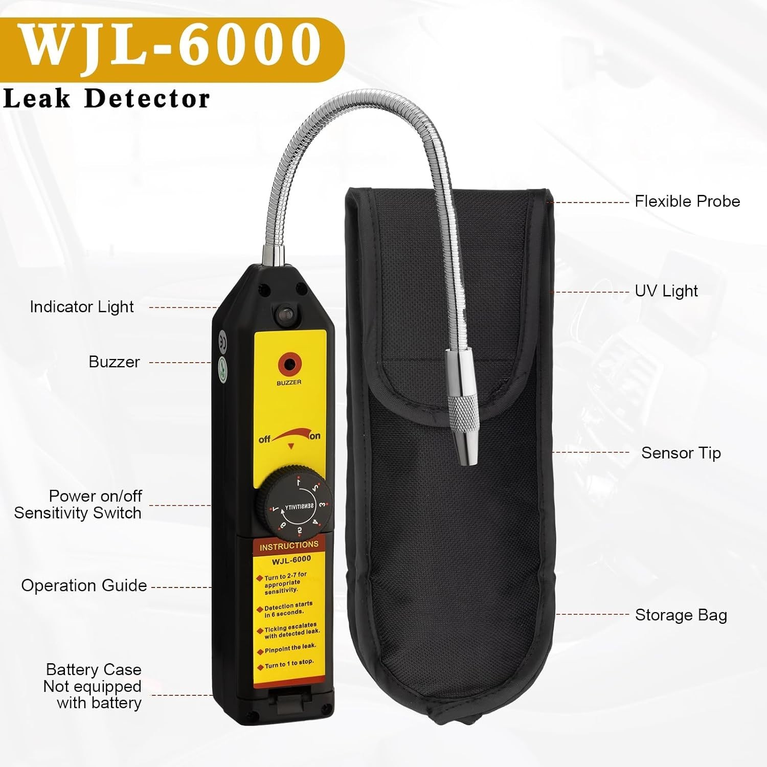 Comprehensive AC Leak Detection Kit – R134a, R1234yf Compatible, UV Dye Included