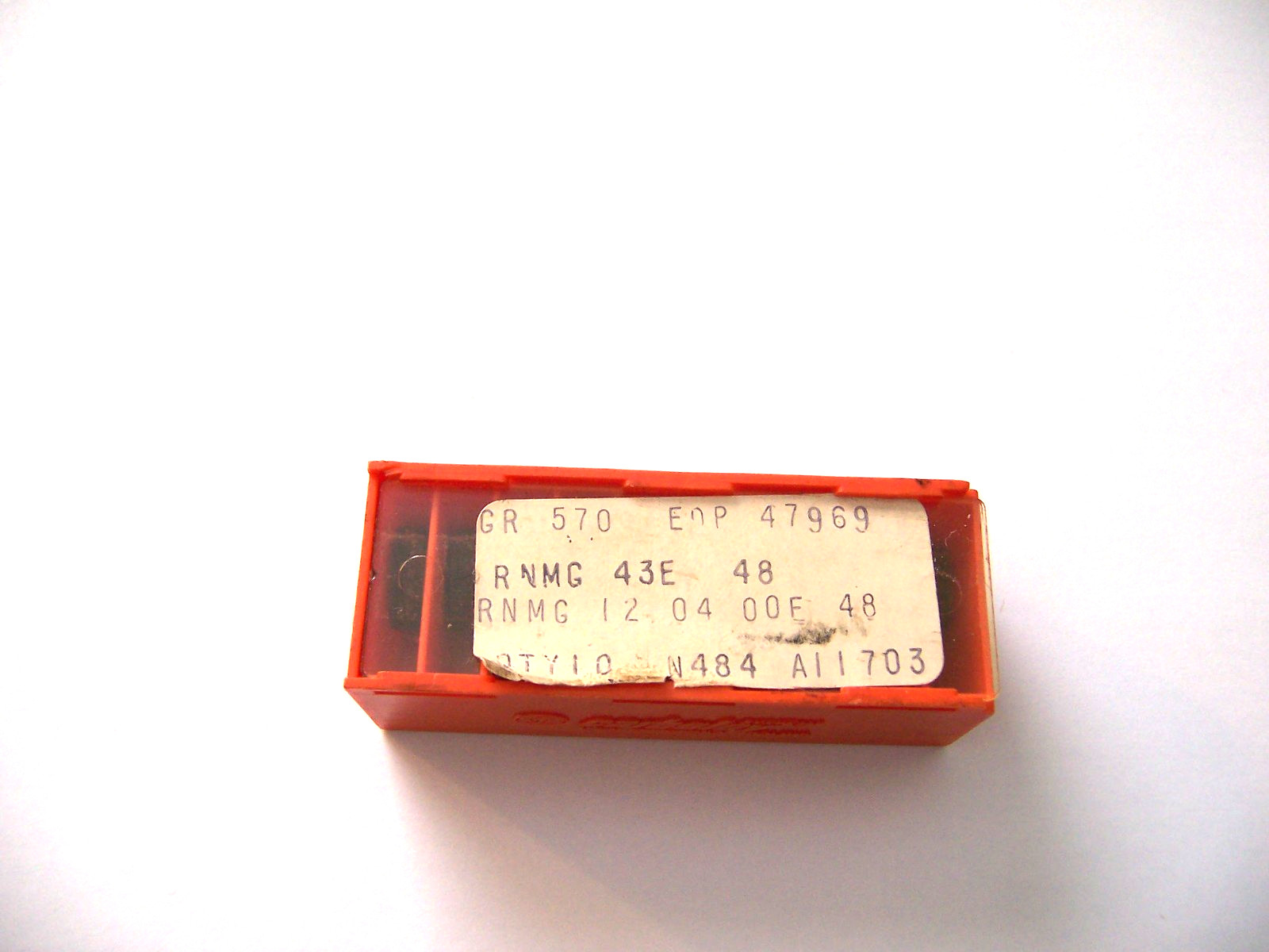 New 10 Pcs – RNMG 43E Grade 570 Coated Carboloy Inserts