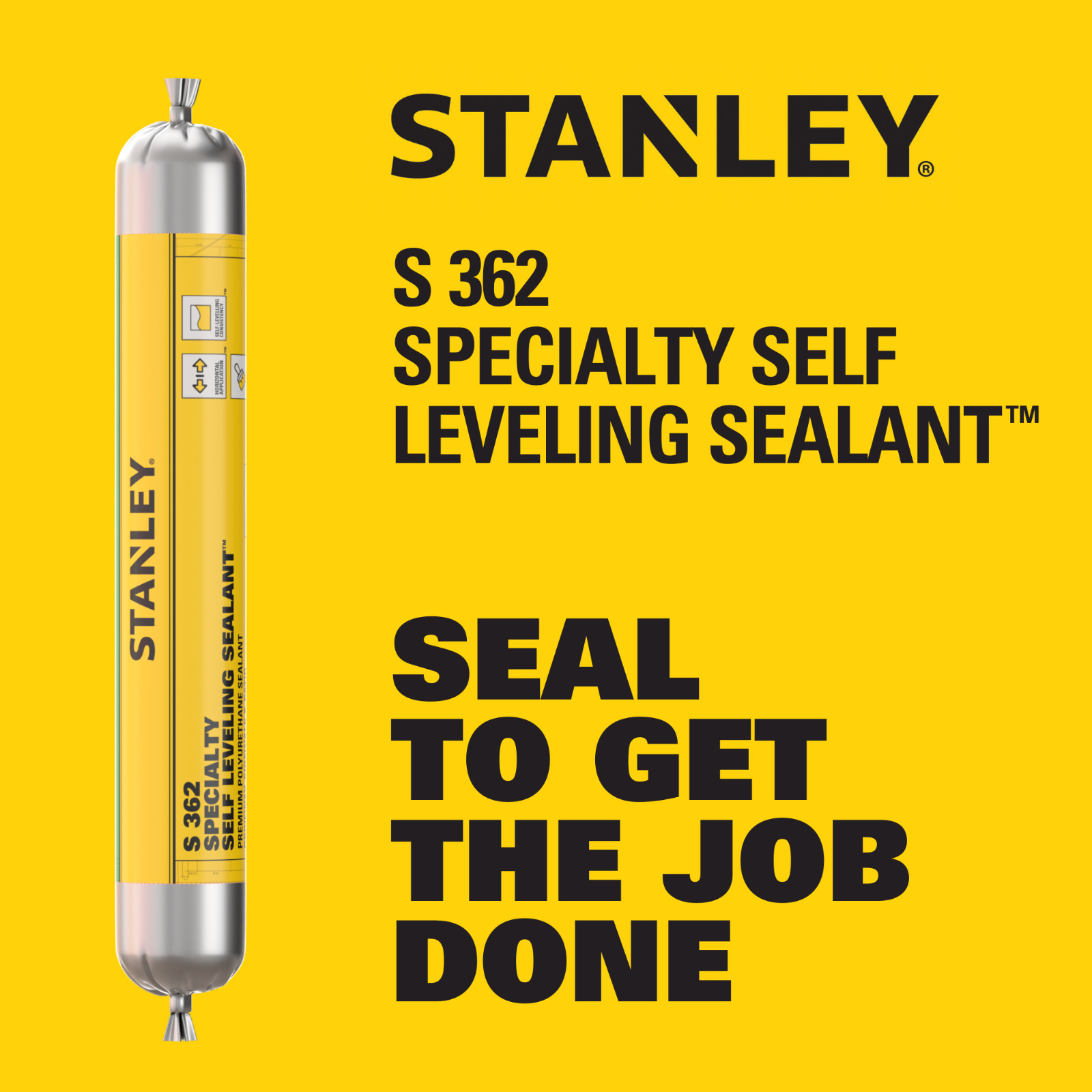 Stanley S362 Specialty Self Leveling Sealant Sausage, 20.3oz 2 Pack White
