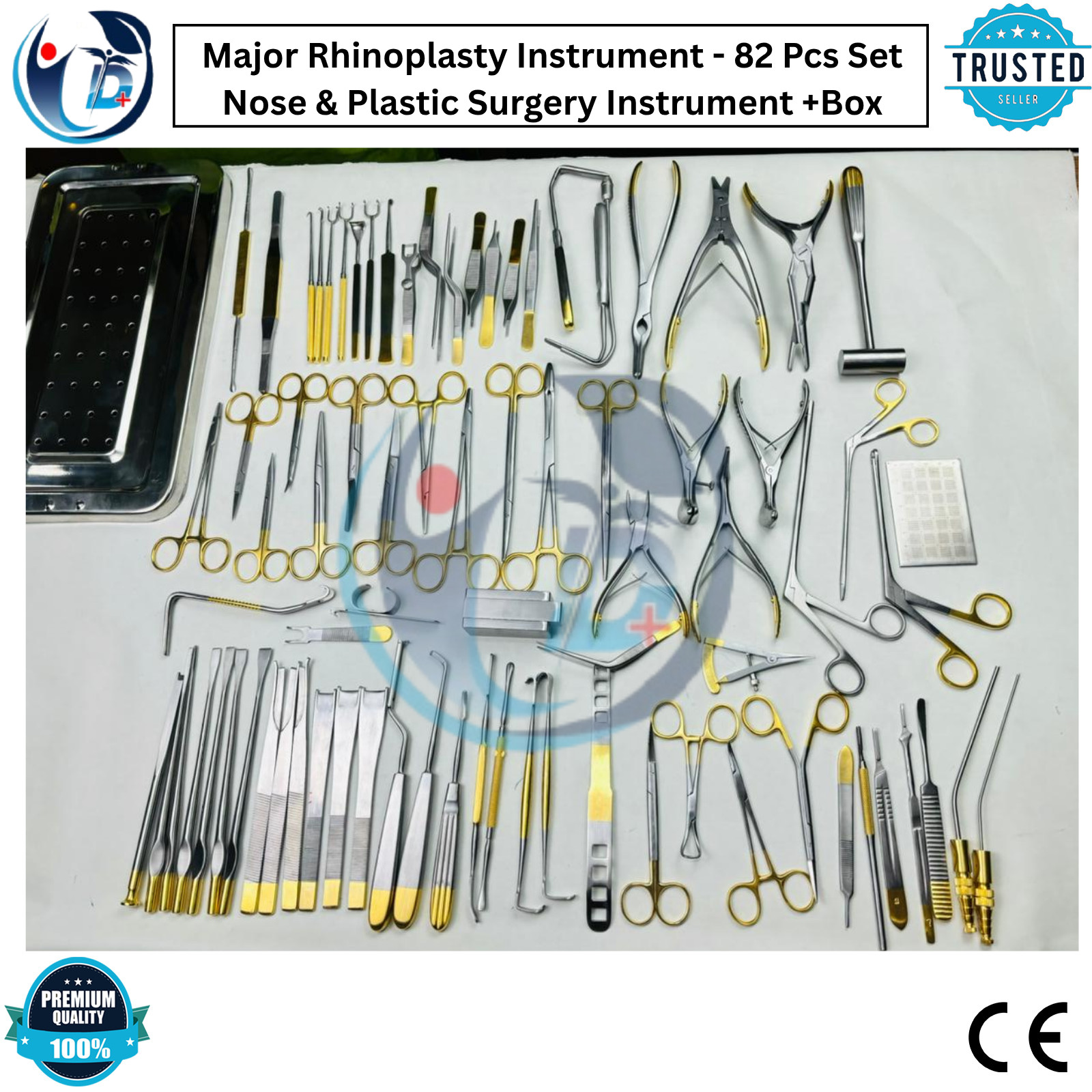 Major Rhinoplasty Instrument – 82 Pcs Set Nose & Plastic Surgery Instrument +Box