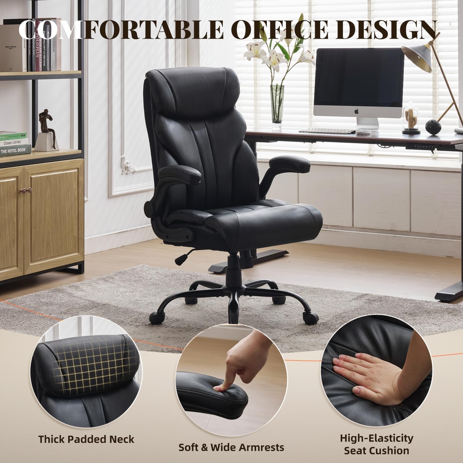 Office Chair, Big and Tall Office Chairs 500LBS Wide Ergonomic Gaming Work Chair