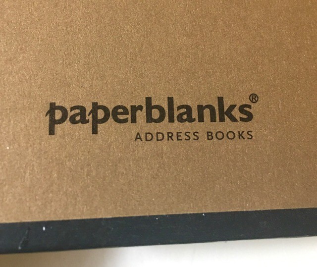 PAPER BLANKS ADDRESS BOOK ~ EMBOSSED COVER GOLD ACCENTS