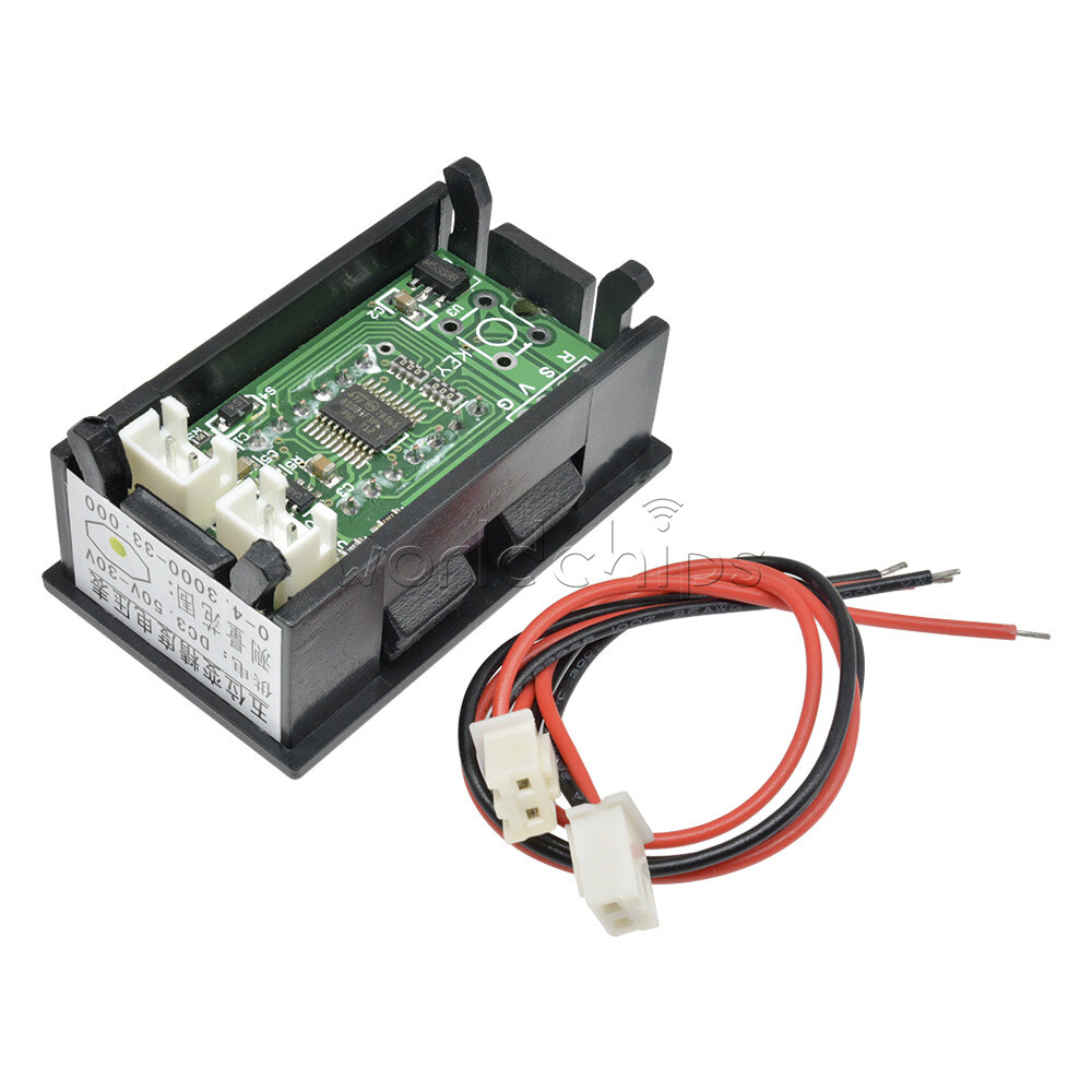LED 5 Digit DC 0-4.3000-33.000V Digital Voltmeter Voltage Meter Car Panel Blue