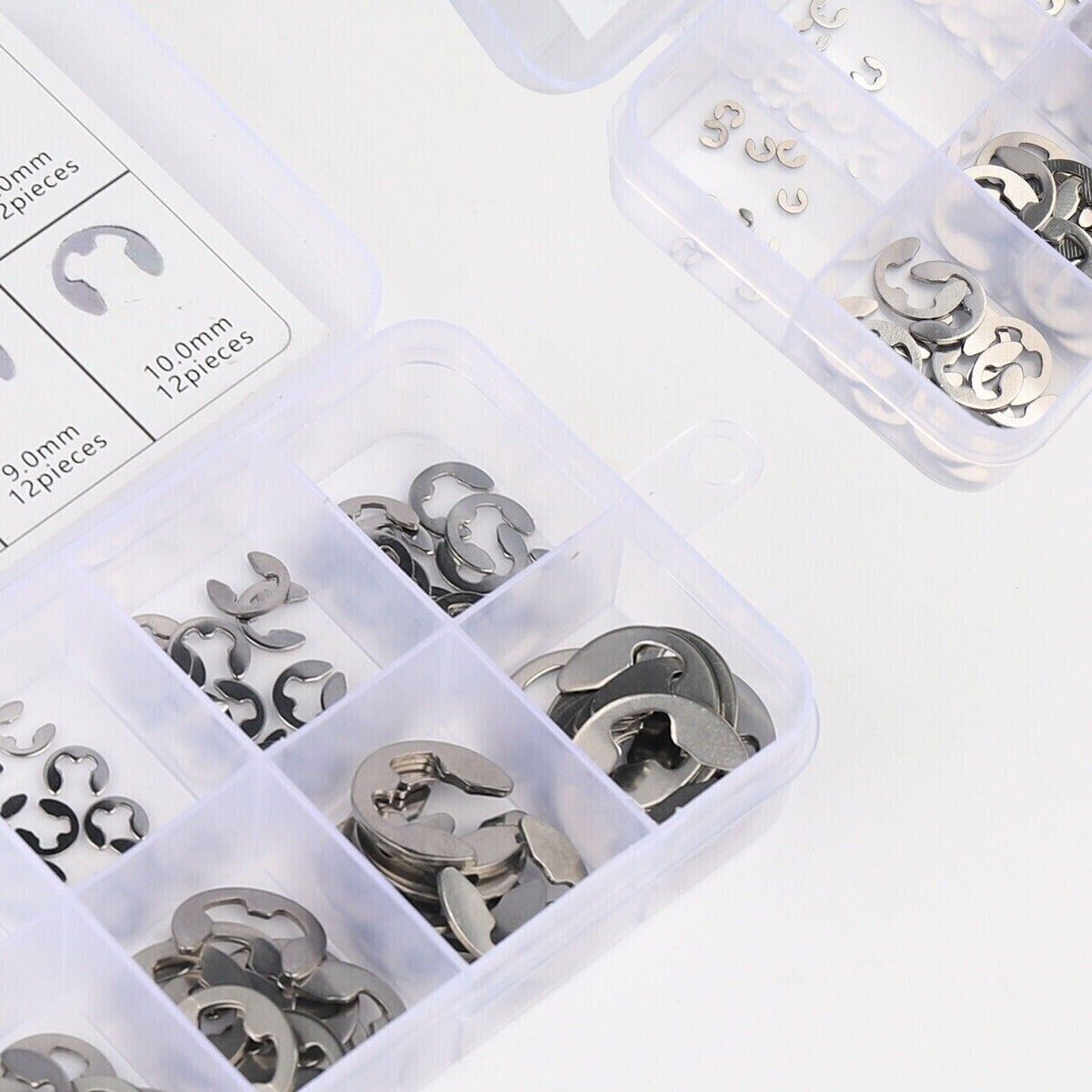 120 E Clips C CIRCLIPS Stainless Steel Kit Retaining Ring Assorted 1.5mm to 10mm