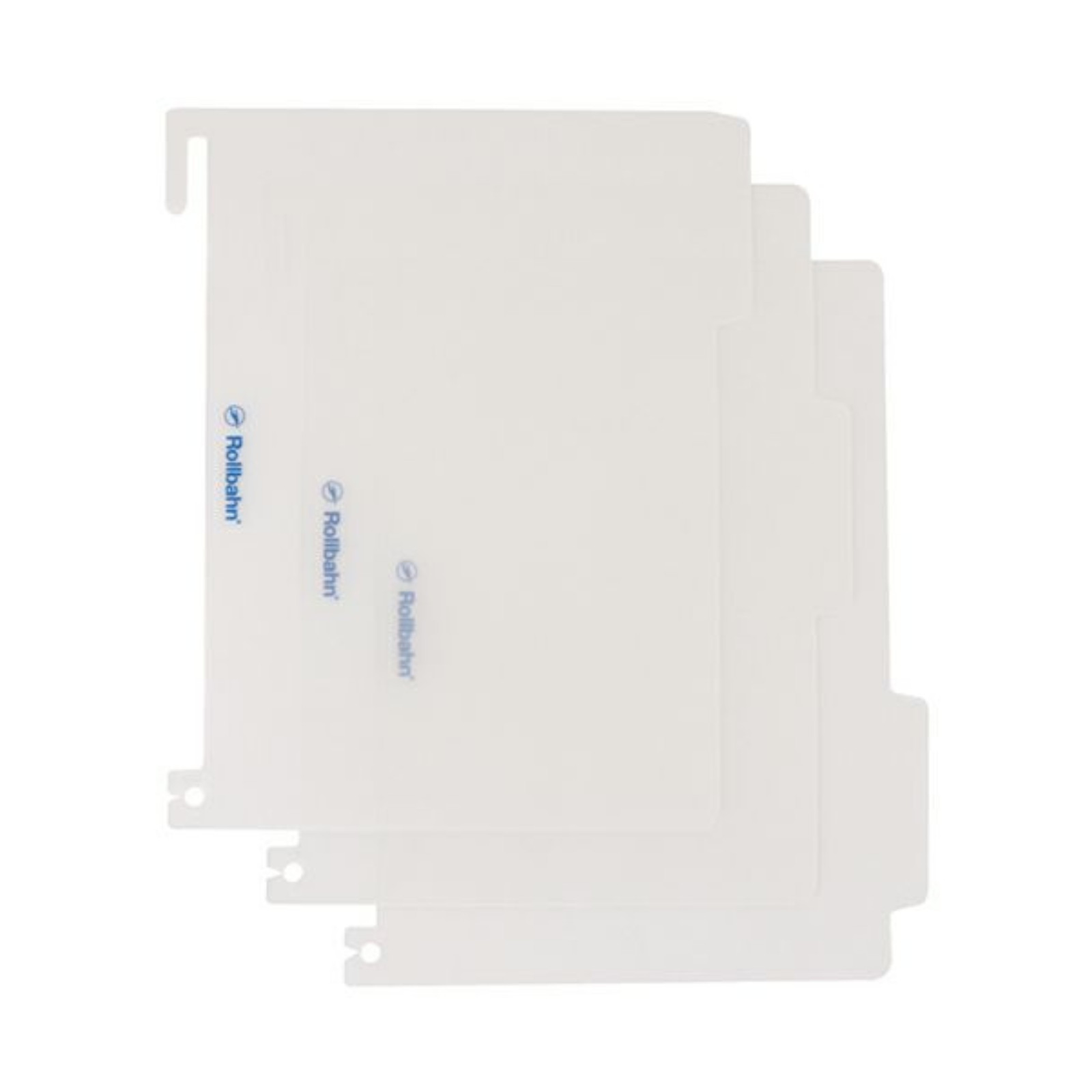 Delfonics Rollbahn Spiral Notebook Index Sheets: 5.2 in. x 7 in. (Clear) *B6 not