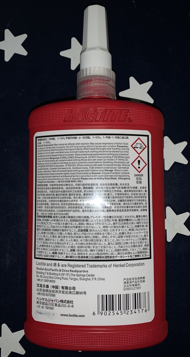 Loctite 680 250mL High Strength Retaining Compound EXP 09/25 232115 1835196