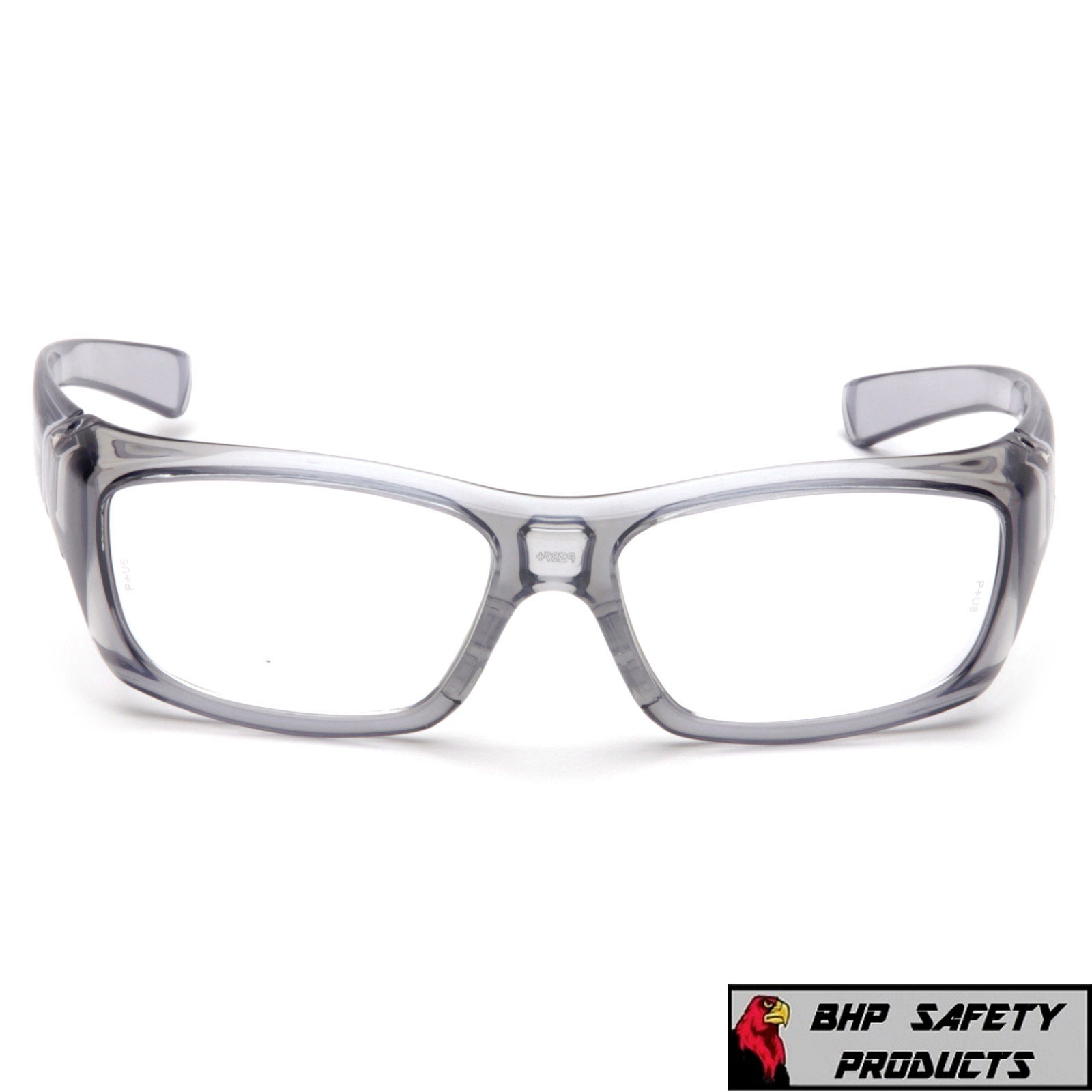 PYRAMEX EMERGE GRAY 2.0 CLEAR FULL MAGNIFICATION READER LENS SAFETY GLASSES Z87+