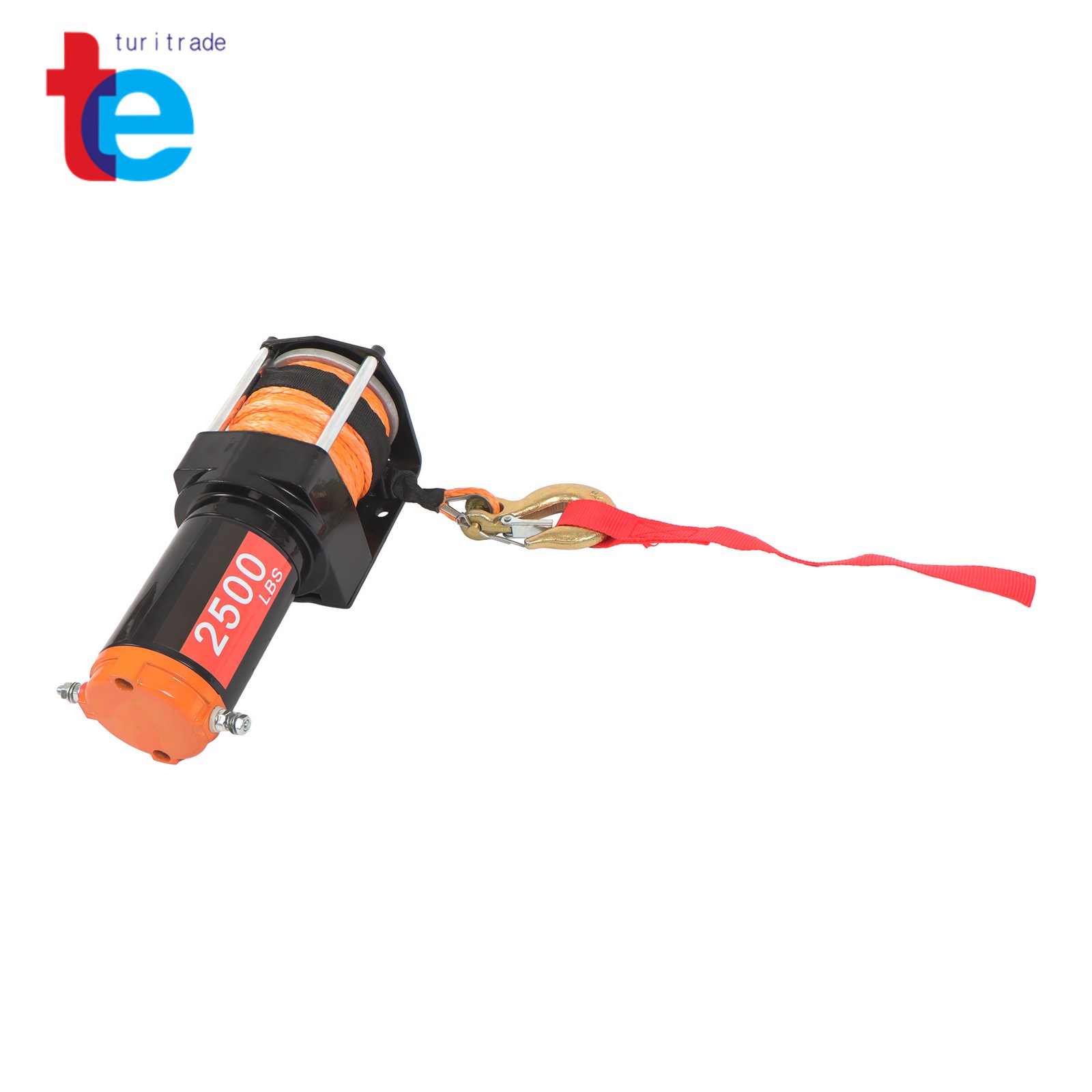 2500 lbs ATV/UTV Winch 12VDC/1.3HP Synthetic Rope Winch with Wireless Remote