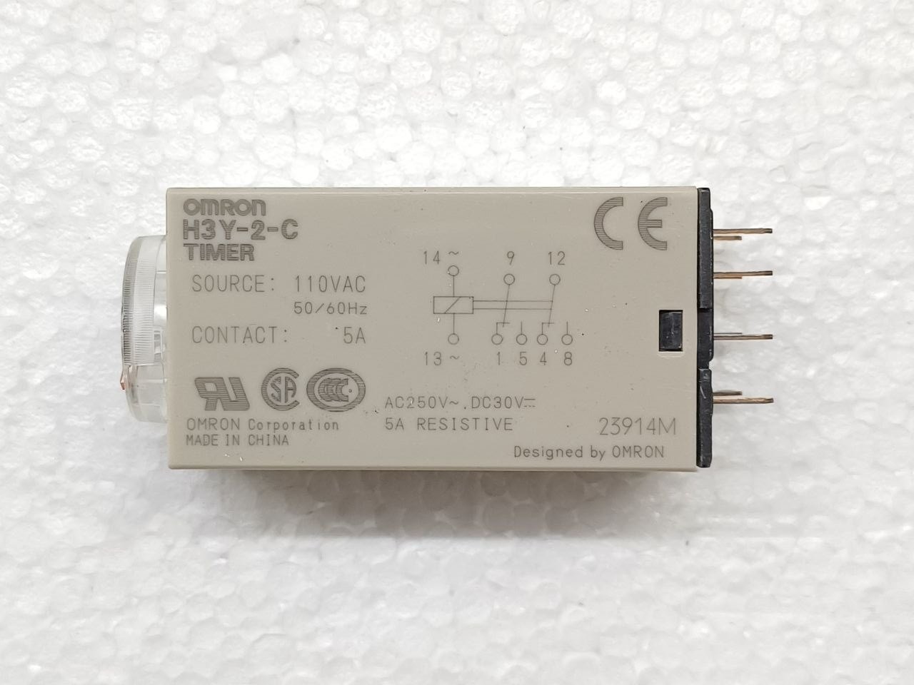Omron H3Y-2-C compact solid-state timer 110VAC 5A