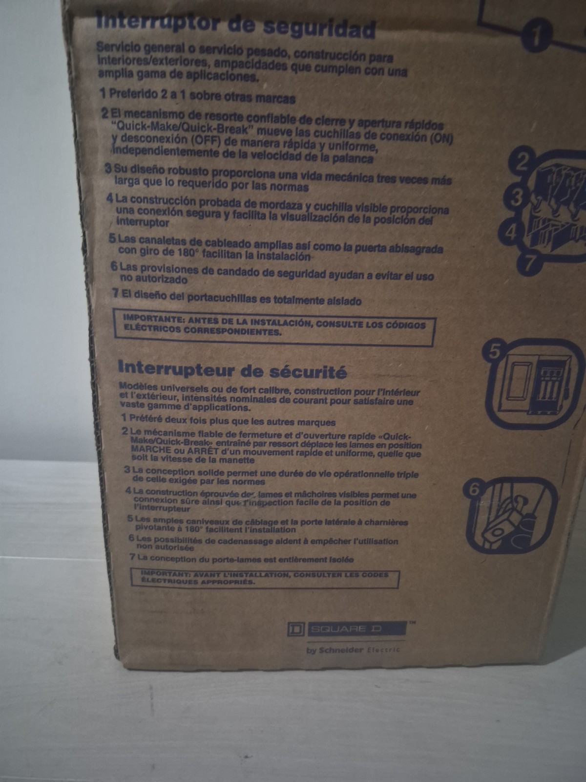 H323NRB Square D 100 Amp 240V 3P 4W Fusible Nema 3R Rated Disconnect