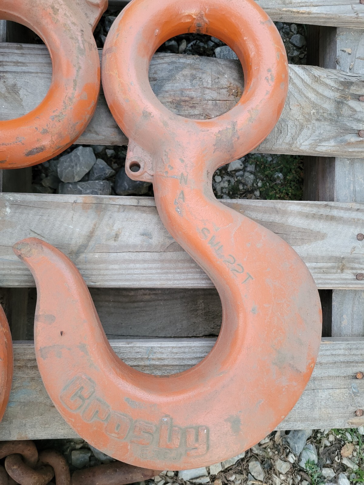 CROSBY 22 TON EYE HOOK WITHOUT LATCH – SWL22T – MADE IN USA – Several Available