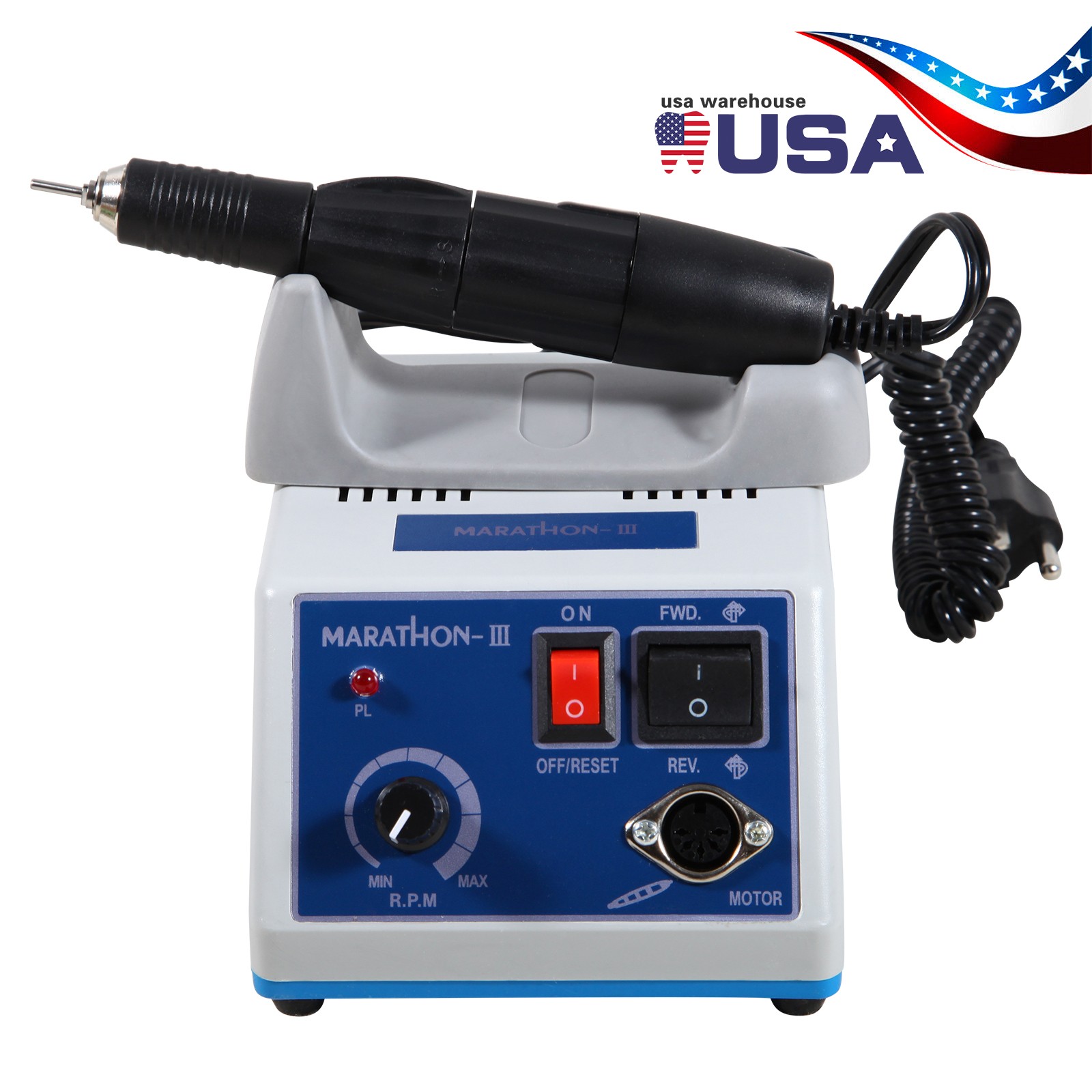 Dental Lab Marathon Electric Micromotor Polishing Unit + 35K rpm Motor Handpiece