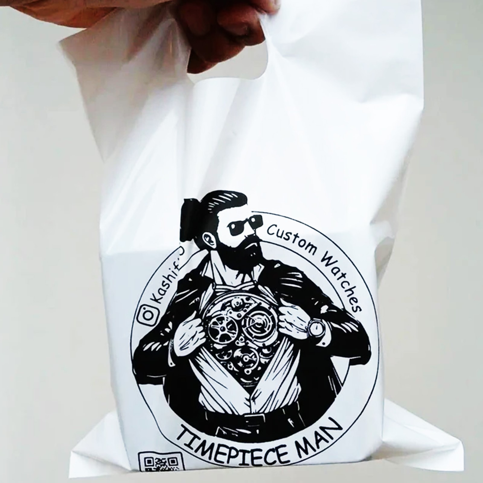 Personalissed Carrier Bags Durable Reusable Packaging Bag with LOGO TEXT Printed