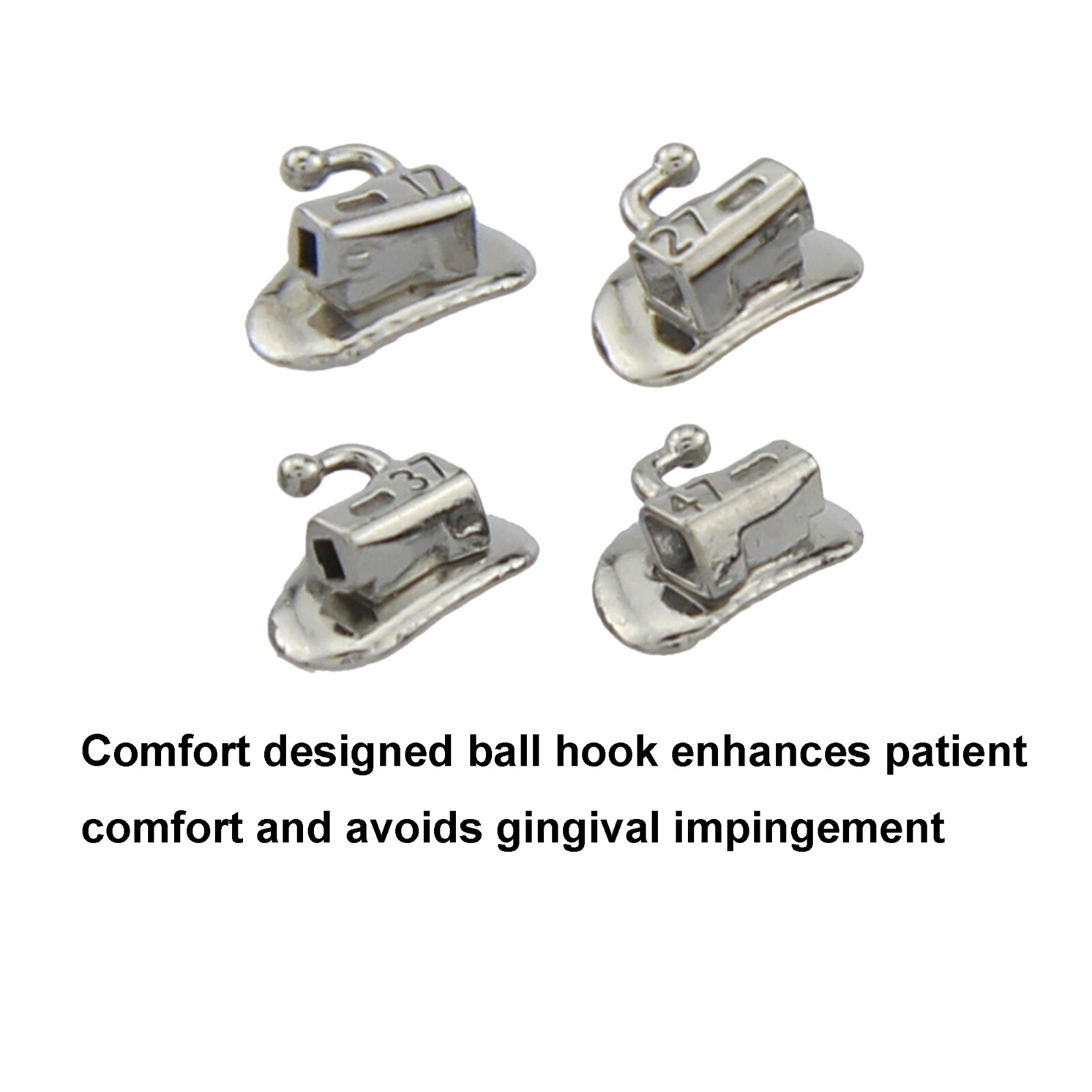 Tubos de Dental ortodoncia Orthodontic Buccal Tubes 1st 2nd Molar MBT Roth 022
