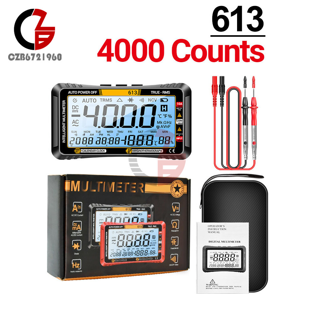 ANENG Digital Multimeter 3-in-1 Calendar/ Thermohygrometer /Multimeter AC/DC Hz