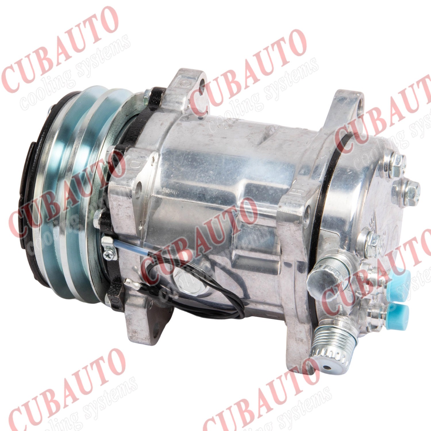 Durable A/C Compressor Sanden 508 Style Fits Ford Chevy GM Hot Rod V-Belt Pulley