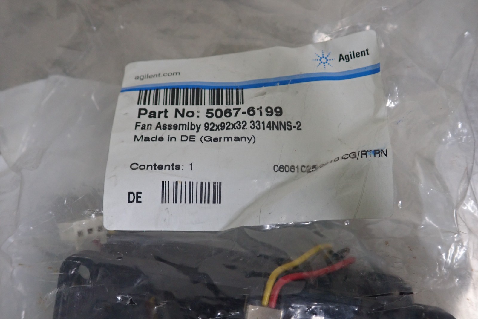 Agilent Technologies 5067-6199 Fan Assembly 92x92x32 3314NNS-2